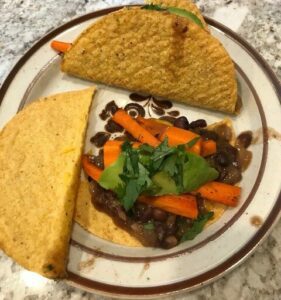 Carrot Black Bean Tacos