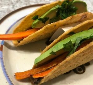 Carrot and Black Bean Tadcos