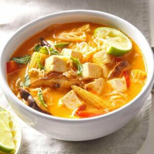 Thai Curry Vegetable and Tofu Soup