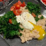 Read more about the article Peppered White Bean, Kale and Egg Stack